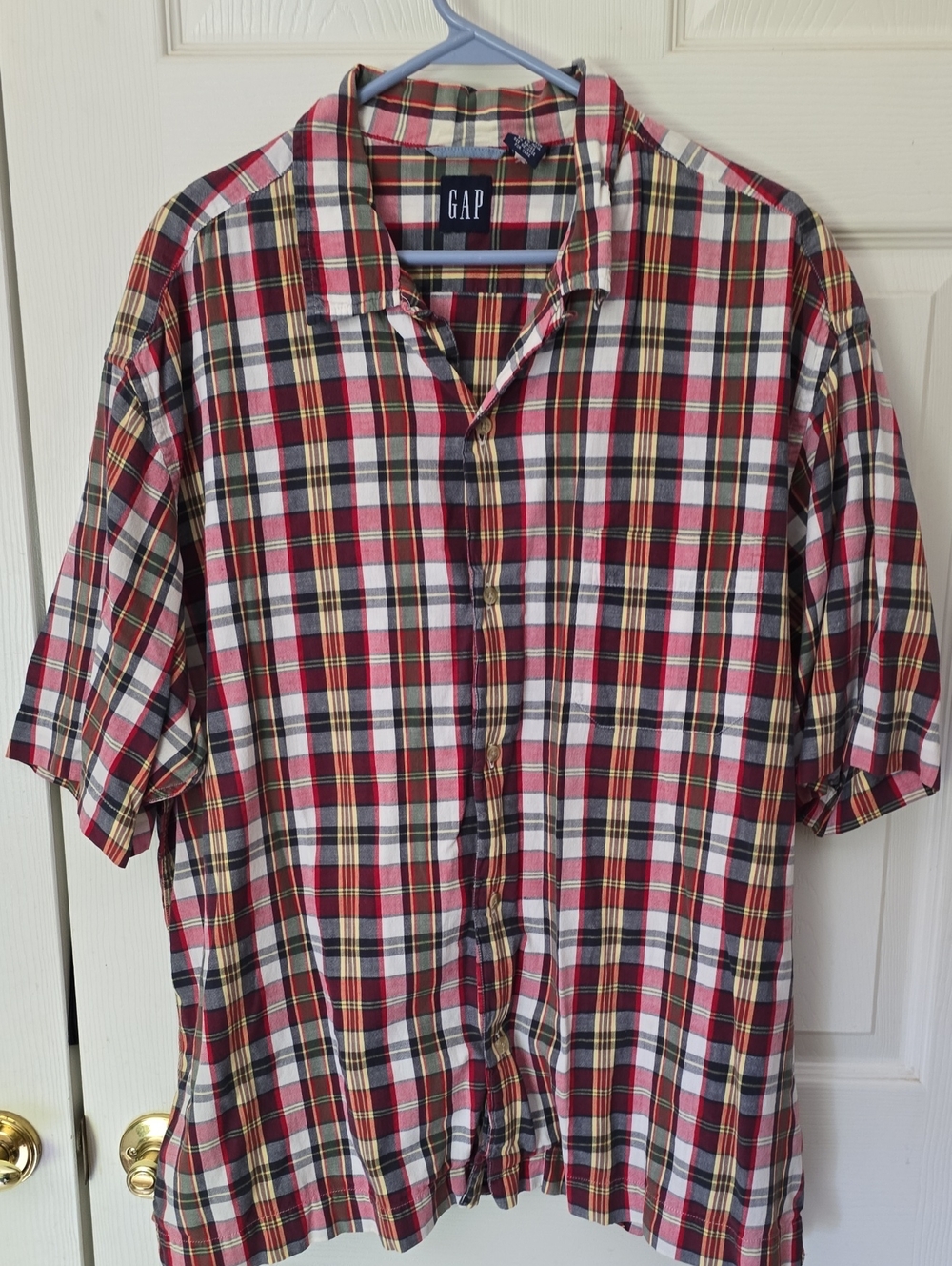 Gap Checkered Short Sleeve Shirt XXL